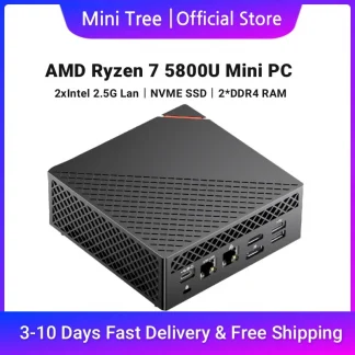 Powerful AMD Ryzen 7 5800U Micro Gaming Mini PC with DDR4, M.2 NVME, Win 11, Dual 2.5G, 4K Triple Display, HD DP, WiFi6, and BT5.2 – Elevate Your Gamer Desktop Experience. Product Image #17506 With The Dimensions of  Width x  Height Pixels. The Product Is Located In The Category Names Computer & Office → Mini PC