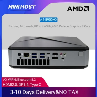 AMD Ryzen 9 Gaming Mini PC with 5900HX, DDR4, M.2 NVMe, SATA, Radeon Graphics, Windows 11 - Micro Gamer Desktop Computer for 4K HD, DP, and WiFi 6. Product Image #9959 With The Dimensions of 800 Width x 800 Height Pixels. The Product Is Located In The Category Names Computer & Office → Mini PC