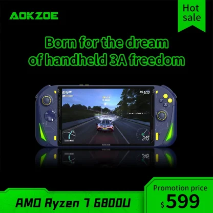 AOKZOE A1 AMD R7-6800U Handheld PC Game Console - 8 Inch IPS Touch, Windows 11, World's First for Steam 3A Game, 16GB/32GB, 1TB/2TB. Product Image #18360 With The Dimensions of 1000 Width x 1000 Height Pixels. The Product Is Located In The Category Names Computer & Office → Tablet Parts → Tablet LCDs & Panels
