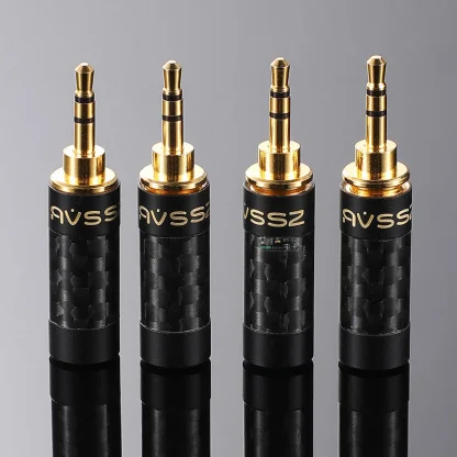 AVSSZ Carbon Fiber 3.5mm Jack Stereo Headphone Plug - Straight/Angle, 3/4/5 Poles, DIY Repair & Replacement (2.5mm, 4.4mm) Product Image #22997 With The Dimensions of 800 Width x 800 Height Pixels. The Product Is Located In The Category Names Computer & Office → Computer Cables & Connectors