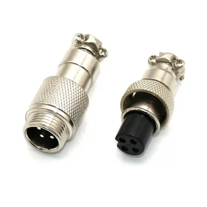 Angitu Colored GX16 Aviator 4-Pin Aviation Socket Plug Set - Male and Female Connectors in White, Black, Blue, Purple Product Image #3298 With The Dimensions of 800 Width x 800 Height Pixels. The Product Is Located In The Category Names Computer & Office → Computer Cables & Connectors