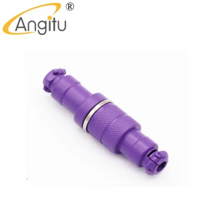 Angitu Colored GX16 Aviator 4-Pin Aviation Socket Plug Set - Male and Female Connectors in White, Black, Blue, Purple Product Image #3301 With The Dimensions of 800 Width x 800 Height Pixels. The Product Is Located In The Category Names Computer & Office → Computer Cables & Connectors