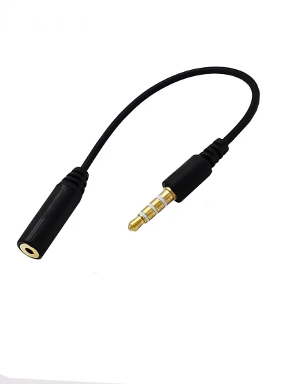 2.5mm Female to 3.5mm Male Audio Adapter Cable - 4 Pole Headset Plug for iPhone, Speaker, Headphone Product Image #3176 With The Dimensions of 1440 Width x 1920 Height Pixels. The Product Is Located In The Category Names Computer & Office → Computer Cables & Connectors