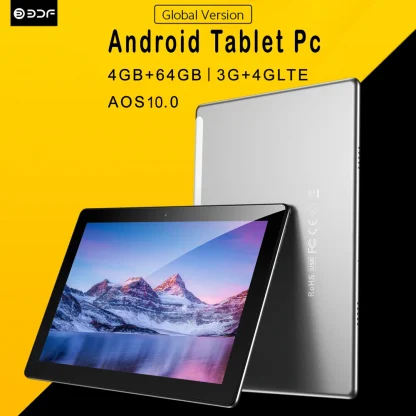 BDF 10.1 Inch Android 10 Tablet - Octa Core, 4GB RAM, 64GB ROM, 4G Network, Dual SIM, Dual Cameras, GPS, WiFi, Bluetooth, TYPE-C Product Image #19162 With The Dimensions of 1000 Width x 1000 Height Pixels. The Product Is Located In The Category Names Computer & Office → Tablets