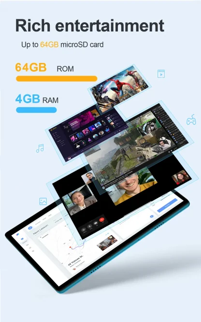 BDF 2022 Newest 10 Inch Android 9.0 Tablet - Octa Core, 3G Phone Call, 4GB RAM, 64GB Storage, WiFi, Bluetooth, Google Play Pro Tablet 10.1 Product Image #3474 With The Dimensions of 1300 Width x 2077 Height Pixels. The Product Is Located In The Category Names Computer & Office → Tablets