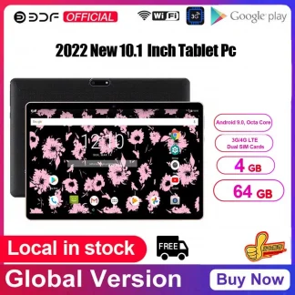 BDF 2022 Newest 10 Inch Android 9.0 Tablet - Octa Core, 3G Phone Call, 4GB RAM, 64GB Storage, WiFi, Bluetooth, Google Play Pro Tablet 10.1 Product Image #3470 With The Dimensions of  Width x  Height Pixels. The Product Is Located In The Category Names Computer & Office → Mini PC