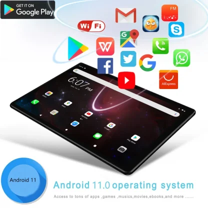 BDF Hot Sales 10.1 Inch Octa Core Android 11 Tablet - Google Play, 3G Phone Call, Bluetooth, WIFI, 4GB RAM, 64GB ROM, 5000mAh Product Image #21476 With The Dimensions of 1000 Width x 1000 Height Pixels. The Product Is Located In The Category Names Computer & Office → Tablet Accessories → Tablet Screen Protectors