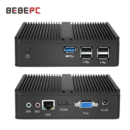 BEBEPC Fanless Mini PC with Intel Celeron N2830, Windows 10, Linux, DDR3L, mSATA SSD, VGA, HD WiFi, Gigabit LAN, 5xUSB - Affordable and Silent HTPC Product Image #1128 With The Dimensions of 800 Width x 800 Height Pixels. The Product Is Located In The Category Names Computer & Office → Mini PC