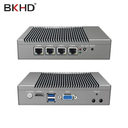 Intel N2940 J1900 Quad Core Mini PC with 4 LAN, 2 USB, Fanless Design - Industrial Computer for Linux, Win10, VPN, Firewall Router, and Gaming. Product Image #18037 With The Dimensions of 800 Width x 800 Height Pixels. The Product Is Located In The Category Names Computer & Office → Mini PC