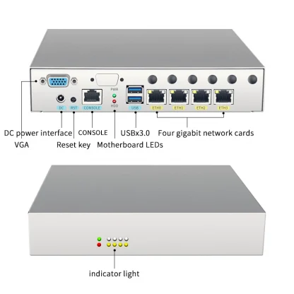 Mini PC Firewall Router with 4 LAN Ports, Intel Celeron J4125, USB3.0, Ngff SIM Slot - VPN Ready, OEM/ODM Logo Laser Print Product Image #17850 With The Dimensions of 800 Width x 800 Height Pixels. The Product Is Located In The Category Names Computer & Office → Mini PC