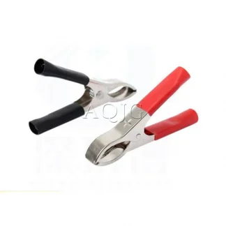 Nickel-Plated Iron Alligator Clips - 70mm, Red and Black, Strong Elastic, 30A Capacity Product Image #25207 With The Dimensions of  Width x  Height Pixels. The Product Is Located In The Category Names Computer & Office → Computer Cables & Connectors