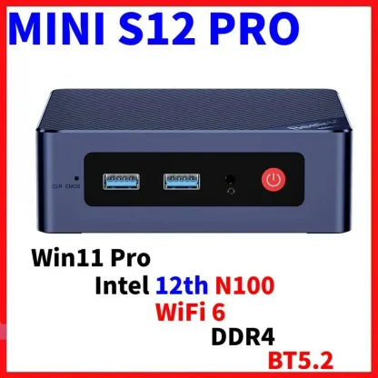 Beelink EQ12 Pro GK Mini S12: 12th Gen Intel Core i3 N305 N95 N100 J4125 Mini PC Desktop with WIFI6, DDR5, and Bluetooth Product Image #15460 With The Dimensions of 1000 Width x 1000 Height Pixels. The Product Is Located In The Category Names Computer & Office → Mini PC
