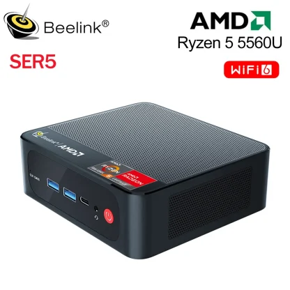 Beelink SER5 Max Mini PC - AMD Ryzen 7 5800H, DDR4 32GB, 500GB NVMe SSD | SER6 Pro - 7735HS DDR5 | SER5 Pro - 5700U, 5500U Gaming Mini Computer Product Image #26162 With The Dimensions of 1000 Width x 1000 Height Pixels. The Product Is Located In The Category Names Computer & Office → Mini PC
