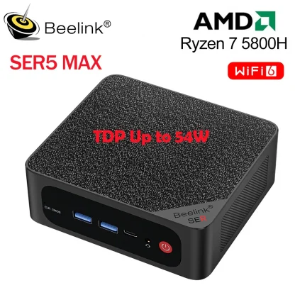 Beelink SER5 Max Mini PC - AMD Ryzen 7 5800H, DDR4 32GB, 500GB NVMe SSD | SER6 Pro - 7735HS DDR5 | SER5 Pro - 5700U, 5500U Gaming Mini Computer Product Image #26160 With The Dimensions of 1000 Width x 1000 Height Pixels. The Product Is Located In The Category Names Computer & Office → Mini PC