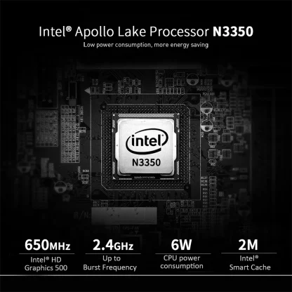 Beelink T4 Pro Mini PC - Intel Apollo Lake N3350, 4GB RAM, 64GB ROM, USB 3.0, 2 HDMI, AC WiFi Product Image #13166 With The Dimensions of 1000 Width x 1000 Height Pixels. The Product Is Located In The Category Names Computer & Office → Mini PC