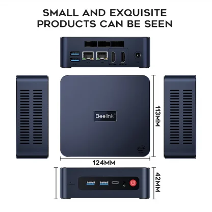 Beelink U59 PRO Mini PC - Intel N5105, Windows 11 Pro, DDR4 8GB, 256GB SSD, WiFi5, BT4.0, LAN, Gamer Computer Product Image #21730 With The Dimensions of 1000 Width x 1000 Height Pixels. The Product Is Located In The Category Names Computer & Office → Mini PC