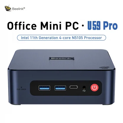 Beelink U59 PRO Mini PC - Intel N5105, Windows 11 Pro, DDR4 8GB, 256GB SSD, WiFi5, BT4.0, LAN, Gamer Computer Product Image #21725 With The Dimensions of 1000 Width x 1000 Height Pixels. The Product Is Located In The Category Names Computer & Office → Mini PC