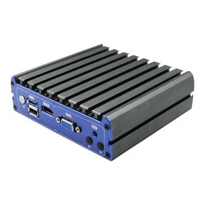 Blue Quad Core Fanless Mini PC with 4 LAN Ports, In-tel J4205, Firewall Router, Win10/Linux/ESXI, WiFi – Ideal for Office and Gaming. Product Image #17165 With The Dimensions of 800 Width x 800 Height Pixels. The Product Is Located In The Category Names Computer & Office → Mini PC