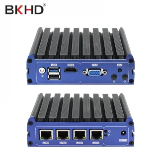 Blue Quad Core Fanless Mini PC with 4 LAN Ports, In-tel J4205, Firewall Router, Win10/Linux/ESXI, WiFi – Ideal for Office and Gaming. Product Image #17161 With The Dimensions of  Width x  Height Pixels. The Product Is Located In The Category Names Computer & Office → Mini PC