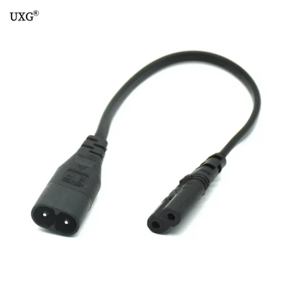 European C7 to C8 Power Adapter Converter Cable - 8-Inch Figure Extension Cord in Various Lengths Product Image #7559 With The Dimensions of 700 Width x 700 Height Pixels. The Product Is Located In The Category Names Computer & Office → Computer Cables & Connectors