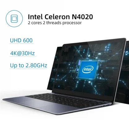 CHUWI HeroBook Pro 14.1" FHD Laptop - Intel Celeron N4020, UHD Graphics 600 GPU, 8GB RAM, 256GB SSD, Windows 10 Product Image #9884 With The Dimensions of 1000 Width x 1000 Height Pixels. The Product Is Located In The Category Names Computer & Office → Laptops