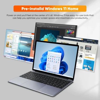 CHUWI HeroBook Pro 14.1 Inch FHD Laptop - Intel Celeron N4020, 8GB RAM, 256GB ROM, Windows 11 OS Product Image #20694 With The Dimensions of 1600 Width x 1600 Height Pixels. The Product Is Located In The Category Names Computer & Office → Laptops