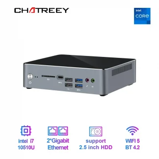 Chatreey Mini PC KC10 with Intel 10th Gen Core i5 10210U/i7 10510U, Windows 10 Pro, DDR4, Desktop Gaming Computer - Windows 11 Support. Product Image #8362 With The Dimensions of  Width x  Height Pixels. The Product Is Located In The Category Names Computer & Office → Device Cleaners