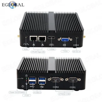 Intel Celeron J4125 Barebone Fanless Mini PC - 2LAN, 2COM, HDMI, VGA, 3 Years Warranty Product Image #16228 With The Dimensions of  Width x  Height Pixels. The Product Is Located In The Category Names Computer & Office → Mini PC