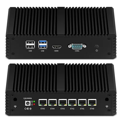 Classic Mini Gaming PC with In-tel Core I3/I5/I7U CPU, 6 LAN, Fanless Design – Ideal for Firewall, VPN, Soft Router, Portable Desktop Industrial Computer Office Product Image #16963 With The Dimensions of 800 Width x 800 Height Pixels. The Product Is Located In The Category Names Computer & Office → Mini PC