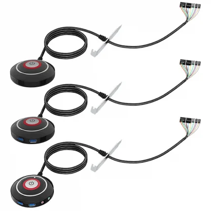 Enhance control with our Desktop PC Power Button Switch - Round Big Button with Cable and Bracket for seamless on/off and reset functionality. Product Image #20558 With The Dimensions of 1001 Width x 1001 Height Pixels. The Product Is Located In The Category Names Computer & Office → Computer Cables & Connectors