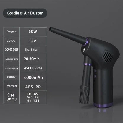 Cordless Electric Air Duster for Computer, Keyboard, and Camera Cleaning of Small Appliances Product Image #6922 With The Dimensions of 1000 Width x 1000 Height Pixels. The Product Is Located In The Category Names Computer & Office → Device Cleaners