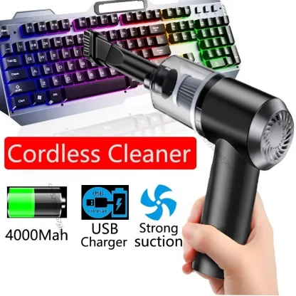 Rechargeable Cordless Keyboard Cleaner - Hand-held Vacuum for Air Dusting, Crumb and Eraser Scrap Removal, Ideal for Computer, Piano, Pet, Laptop, PC Product Image #1325 With The Dimensions of 800 Width x 800 Height Pixels. The Product Is Located In The Category Names Computer & Office → Device Cleaners