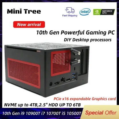 High-Performance Core i9-10850K Gamer Mini PC with 11900K, DIY Mini ITX Build, Discrete Graphics, Dual M.2 SSD, and Dual 2.5" SATA Slots for Ultimate Gaming Experience. Product Image #14238 With The Dimensions of 800 Width x 800 Height Pixels. The Product Is Located In The Category Names Computer & Office → Mini PC