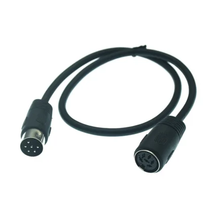 DIN 6-pin Male to Male & Female Audio Data Signal Extension Cable - 0.5m, 1m, 1.5m, 3m Product Image #14951 With The Dimensions of 800 Width x 800 Height Pixels. The Product Is Located In The Category Names Computer & Office → Computer Cables & Connectors