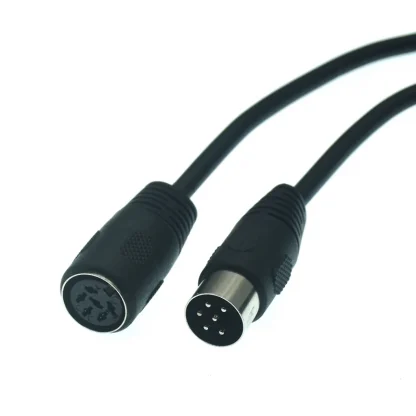 DIN 6-pin Male to Male & Female Audio Data Signal Extension Cable - 0.5m, 1m, 1.5m, 3m Product Image #14952 With The Dimensions of 800 Width x 800 Height Pixels. The Product Is Located In The Category Names Computer & Office → Computer Cables & Connectors