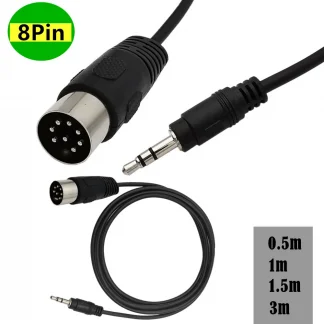 Din 8 Pin to 3.5mm Male Audio Adapter Cable for Musical Instruments - 0.5m-3m Product Image #17947 With The Dimensions of  Width x  Height Pixels. The Product Is Located In The Category Names Computer & Office → Device Cleaners