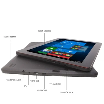 10.1-Inch Windows 10 Tablet - 1GB RAM, 32GB Storage, Dual Camera, WiFi, HDMI-Compatible, 1280 x 800 IPS, 6000mAh, Micro USB Product Image #9656 With The Dimensions of 800 Width x 800 Height Pixels. The Product Is Located In The Category Names Computer & Office → Tablets