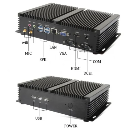 Dual COM 11th Gen Fanless Mini PC with Intel I5-1135G7/I7-1165G7, RS232 COM, USB, WIFI – Industrial Desktop Computer Product Image #3259 With The Dimensions of 800 Width x 800 Height Pixels. The Product Is Located In The Category Names Computer & Office → Mini PC
