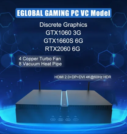 Eglobal Gaming Desktop PC with Intel i7-9700KF, GTX1660S/RTX2060 6G, Mini Computer, Windows 11, 64GB RAM MAX, HDMI, DP, 4K HTPC, WiFi 6. Product Image #9669 With The Dimensions of 950 Width x 998 Height Pixels. The Product Is Located In The Category Names Computer & Office → Mini PC