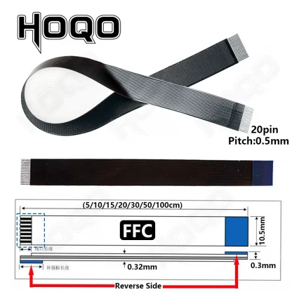 FFC Mini Micro USB Extension Type-C Ribbon Cable - 90 FPV Slim Flat Soft Flexible FPC for Charge, FPV Brushless, Handheld Gimbal, Monitor Product Image #24223 With The Dimensions of 1001 Width x 1001 Height Pixels. The Product Is Located In The Category Names Computer & Office → Computer Cables & Connectors