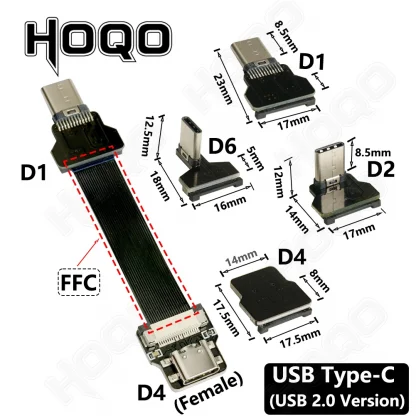 FFC Mini Micro USB Extension Type-C Ribbon Cable - 90 FPV Slim Flat Soft Flexible FPC for Charge, FPV Brushless, Handheld Gimbal, Monitor Product Image #24226 With The Dimensions of 1001 Width x 1001 Height Pixels. The Product Is Located In The Category Names Computer & Office → Computer Cables & Connectors