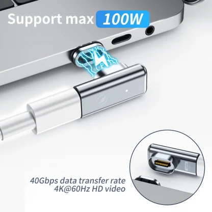 FONKEN PD 100W Magnetic Adapter - Fast Charging USB Type C Magnet Data Converter for MacBook, Samsung, and 24pins Laptop Power Adapter Product Image #24912 With The Dimensions of 1600 Width x 1600 Height Pixels. The Product Is Located In The Category Names Computer & Office → Computer Cables & Connectors