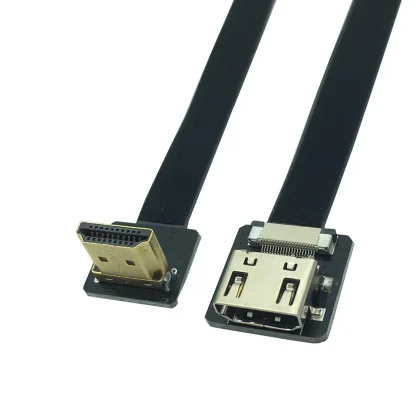 90 Degree UP Angled FPV HDMI-compatible Male to Female FPC Ribbon Extension Cable - 20pin Connector Product Image #7265 With The Dimensions of 1334 Width x 1334 Height Pixels. The Product Is Located In The Category Names Computer & Office → Computer Cables & Connectors