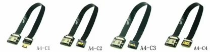 FPV Micro HD-Mini 90-Degree Adapter FPC Ribbon HDMI Cable - 20pin Plug Connector, Various Lengths Product Image #1784 With The Dimensions of 1000 Width x 250 Height Pixels. The Product Is Located In The Category Names Computer & Office → Computer Cables & Connectors