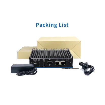 Fanless Dual LAN Mini PC - Intel Quad Core J4125 CPU, 2.0GHz to 2.7GHz, Windows 10/Linux OS, Embedded with Two DP Ports Product Image #11963 With The Dimensions of 800 Width x 800 Height Pixels. The Product Is Located In The Category Names Computer & Office → Mini PC