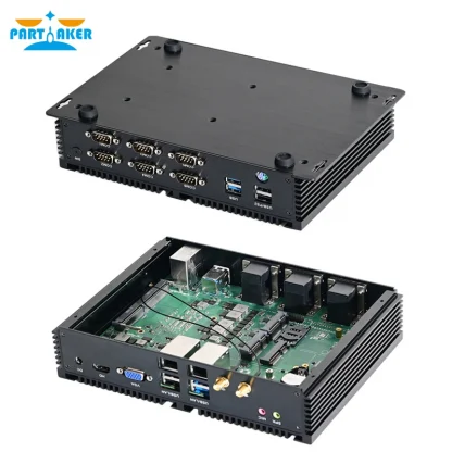 Unleash Power with Fanless Intel Mini PC - Core i7 8550U | i5 8250U | i7 6500U | i7 7510U. Versatile with 2 Intel I211 and 6 COM Ports. Elevate your computing with this Mini Computer HTPC marvel! Product Image #5178 With The Dimensions of 800 Width x 800 Height Pixels. The Product Is Located In The Category Names Computer & Office → Mini PC