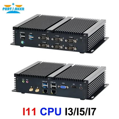Unleash Power with Fanless Intel Mini PC - Core i7 8550U | i5 8250U | i7 6500U | i7 7510U. Versatile with 2 Intel I211 and 6 COM Ports. Elevate your computing with this Mini Computer HTPC marvel! Product Image #5173 With The Dimensions of 800 Width x 800 Height Pixels. The Product Is Located In The Category Names Computer & Office → Mini PC