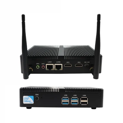 Silent Powerhouse: Fanless Intel NUC Mini PC, Celeron N3150, Pentium N3700, Dual HD, Dual LAN, Barebone Desktop. Ideal for Office, Micro HTPC, WiFi, Windows 10. Product Image #11117 With The Dimensions of 1000 Width x 1000 Height Pixels. The Product Is Located In The Category Names Computer & Office → Mini PC