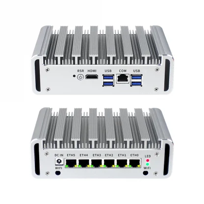 Intel I7-10510U Fanless Mini PC Gamer with 6 LAN, DDR4, Firewall Router, Pfsense Soft Routing - Industrial Gaming Computer for Linux and Openwrt. Product Image #17997 With The Dimensions of 1000 Width x 1000 Height Pixels. The Product Is Located In The Category Names Computer & Office → Mini PC