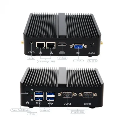 Fanless Mini PC - Intel Celeron J4215, 2LAN, 2COM, Industrial Computer, Windows 10, 16GB DDR4 RAM, HD VGA Product Image #16202 With The Dimensions of 1000 Width x 1000 Height Pixels. The Product Is Located In The Category Names Computer & Office → Mini PC